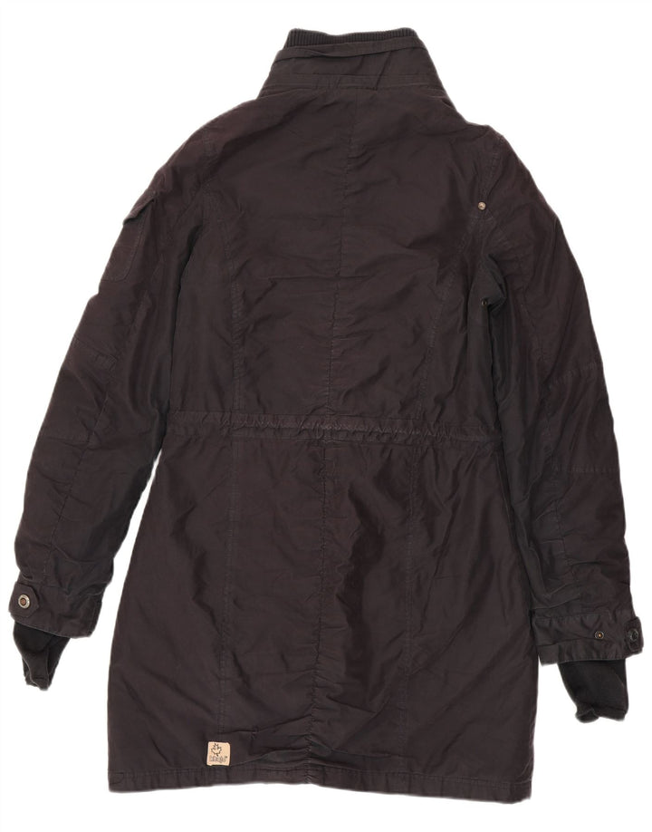 KHUJO Womens Parka Jacket UK 16 Large Black