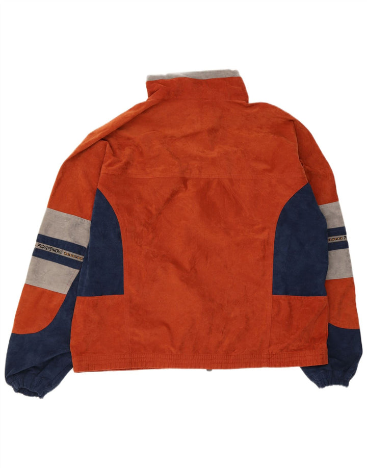 Great Escapes Mens Tracksuit Top Jacket XL Orange Colourblock