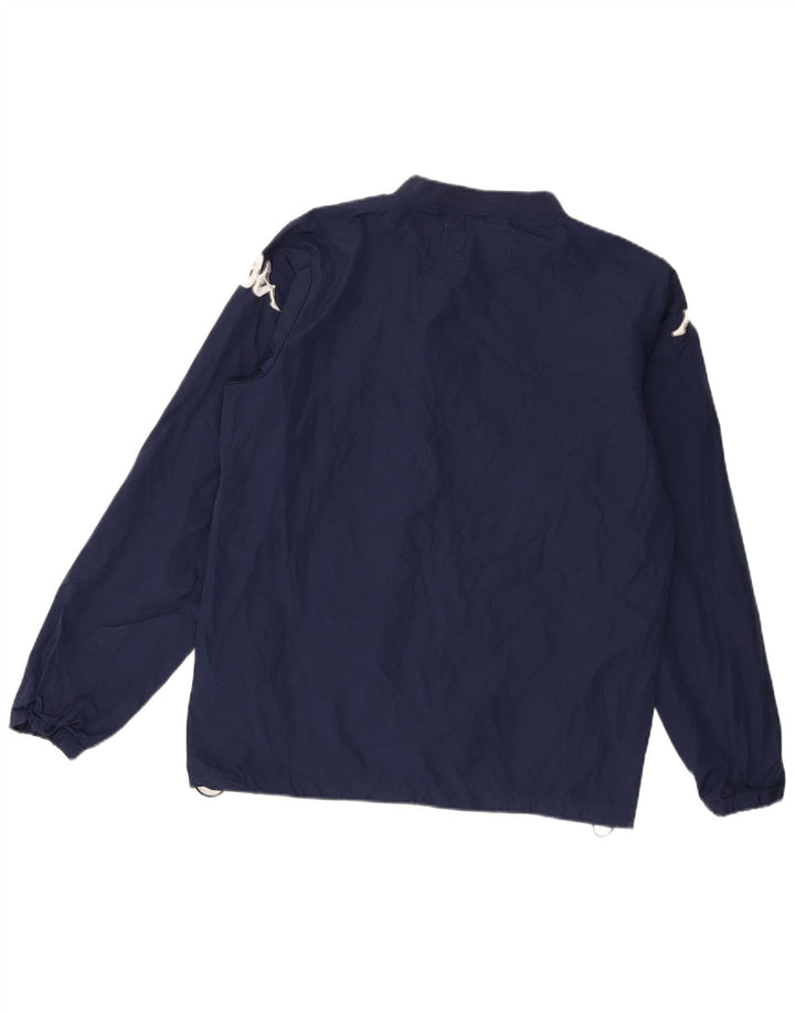 Kappa Mens Graphic Graphic Top Long Sleeve Medium Navy Blue Polyester