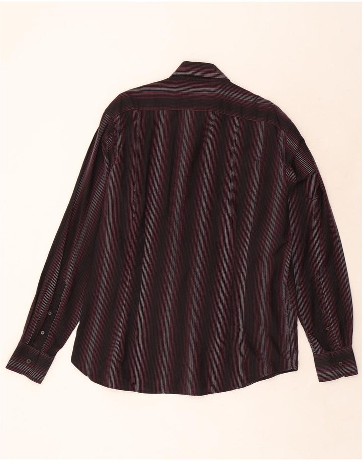 Ted Baker Mens Shirt Size 5 XL Black Striped