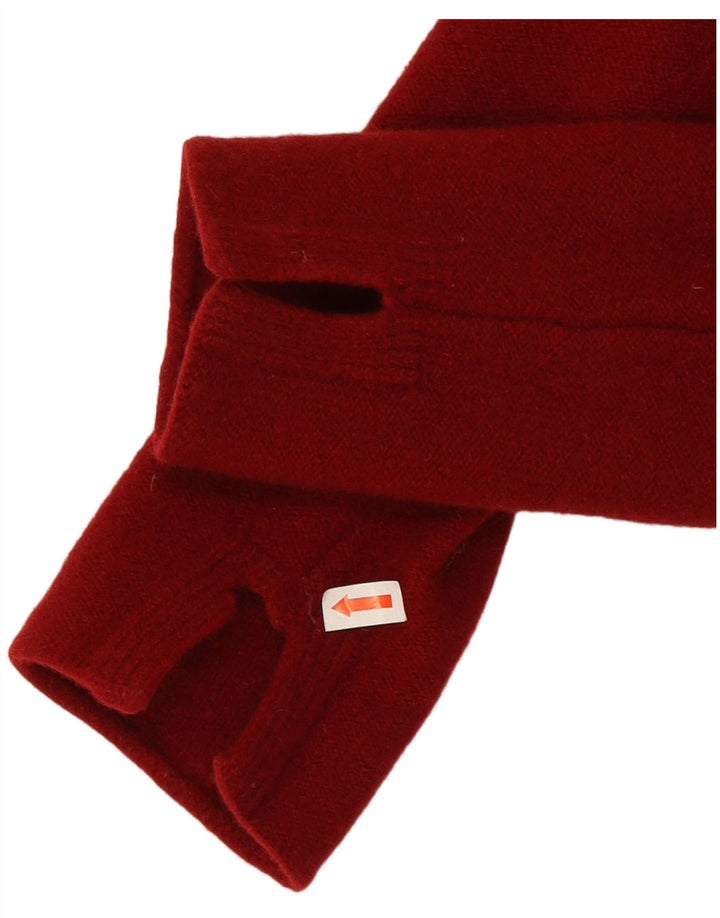 Toast Womens Boat Neck Jumper Sweater Small/Medium Red Wool
