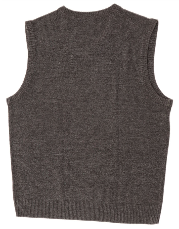 U.S. Polo Assn. Mens Vest Tank Top Medium Grey Acrylic