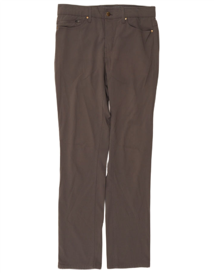 Dkny Mens Straight Casual Trousers W30 L32 Grey Polyester