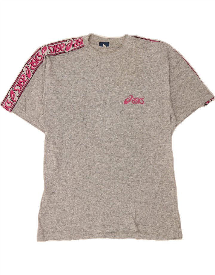 ASICS Mens Graphic T-Shirt Top Medium Grey Cotton Vintage Asics and Second-Hand Asics from Messina Hembry 