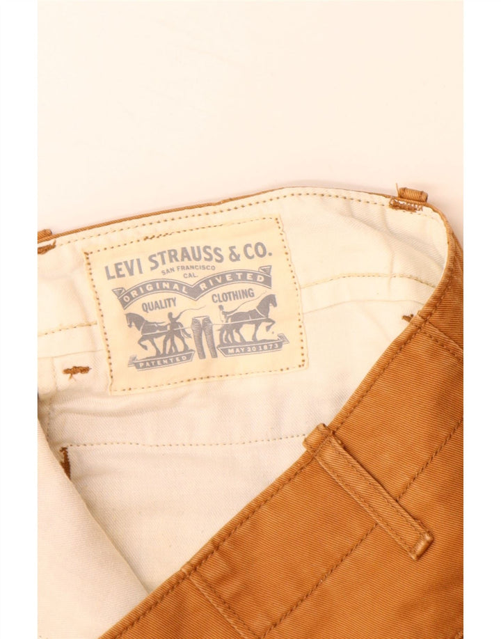 LEVI'S Mens Chino Shorts W34 Large Brown Cotton