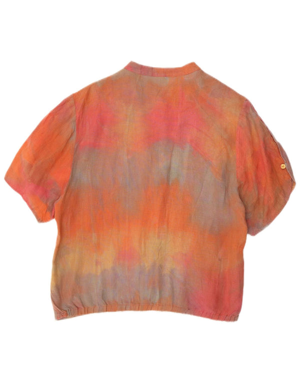 Krizia Girls Short Sleeve Shirt Blouse 13-14 Years Multicoloured Tie Dye