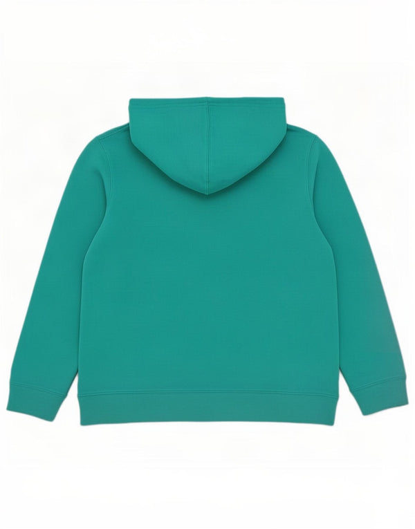 Gap Womens Graphic Hoodie Jumper UK 18 XL Turquoise Cotton