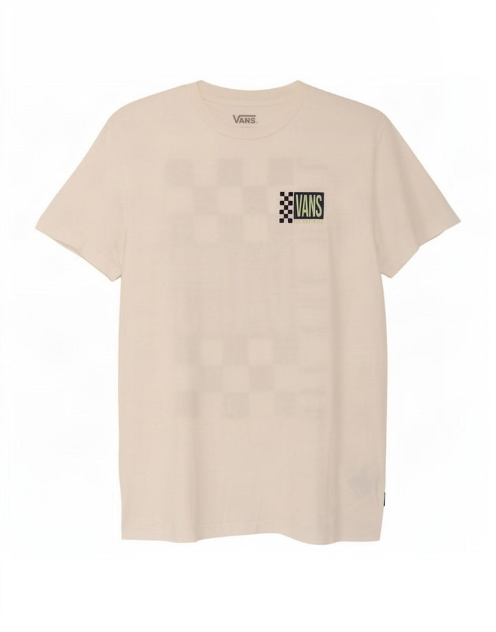Vans Mens Graphic T-Shirt Top Small White Cotton
