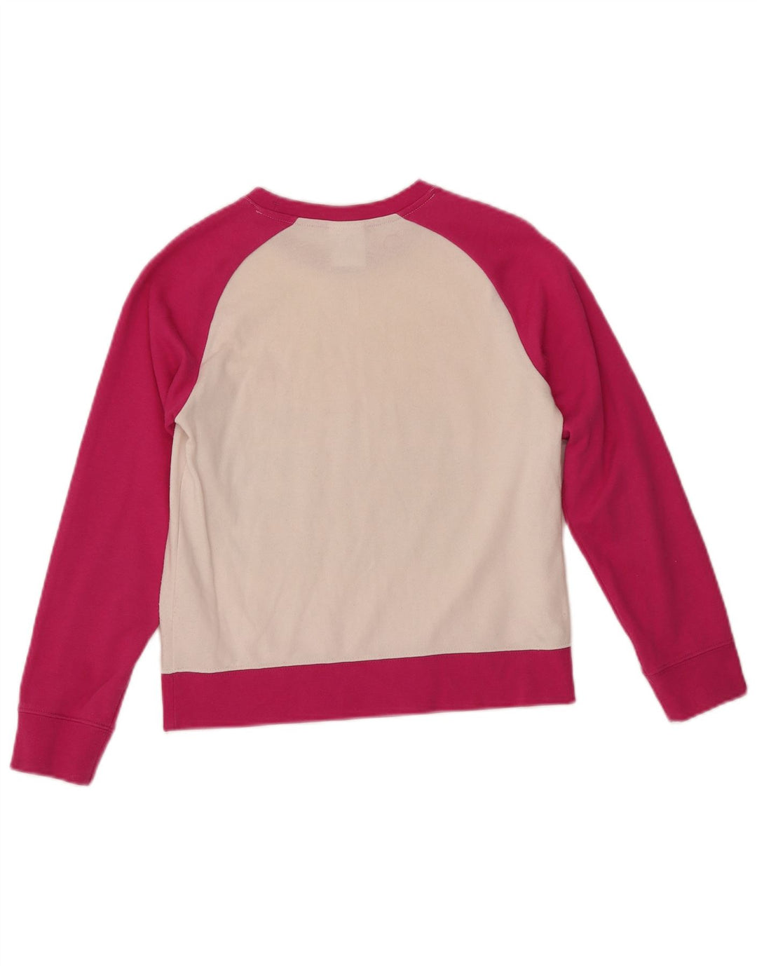 CHAMPION Girls Sweatshirt Jumper 11-12 Years Large Pink Colourblock