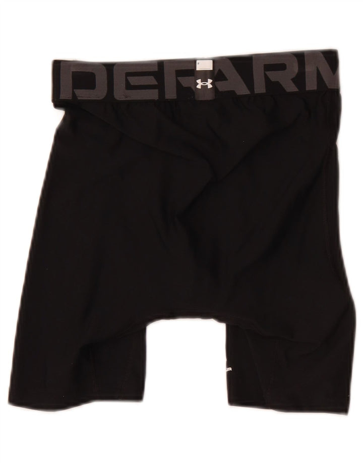 Under Armour Mens Cycling Graphic Sport Shorts Small Black Polyester