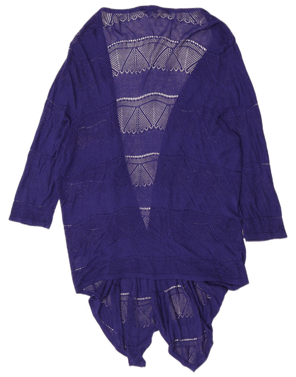 Marks & Spencer Womens Autograph See Through Cardigan Top UK 18 XL Blue