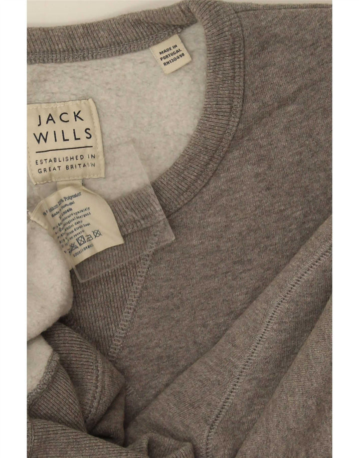 Jack Wills Mens Sweatshirt Jumper Medium Grey Cotton