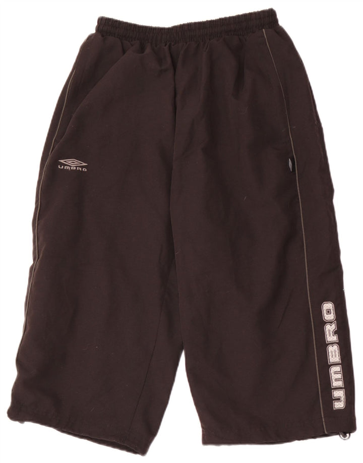 UMBRO Mens Graphic Capri Tracksuit Trousers Small  Black