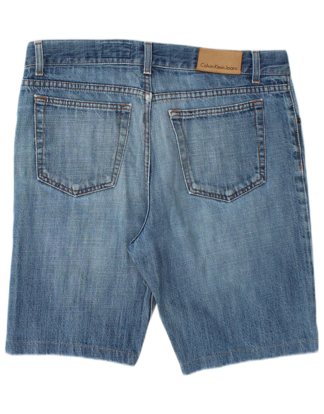 CALVIN KLEIN Mens Denim Shorts W34 Large  Blue Cotton