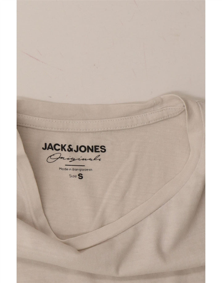 JACK & JONES Mens T-Shirt Top Small White Cotton Vintage Jack & Jones and Second-Hand Jack & Jones from Messina Hembry 
