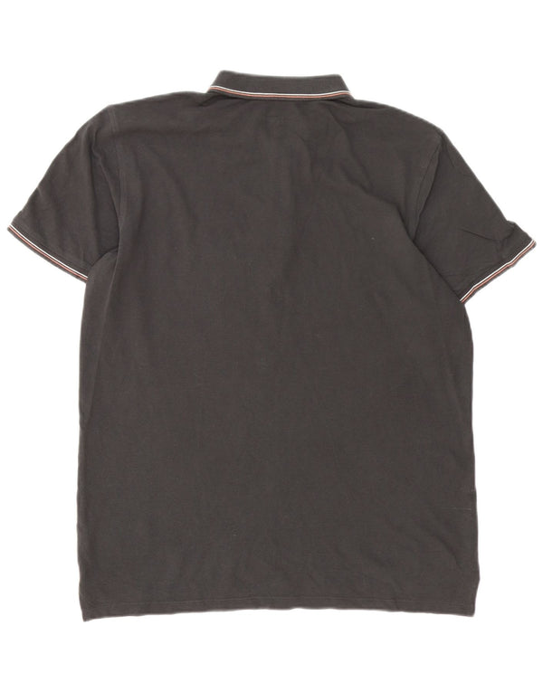 Lee Mens Regular Fit Polo Shirt Large Grey Cotton