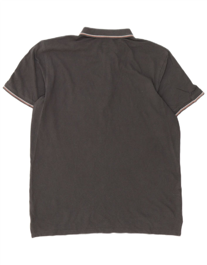 Lee Mens Regular Fit Polo Shirt Large Grey Cotton