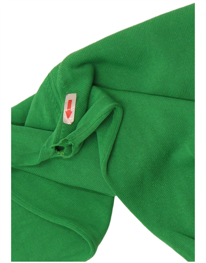 Lacoste Mens V-Neck Jumper Sweater Size 4 Medium Green