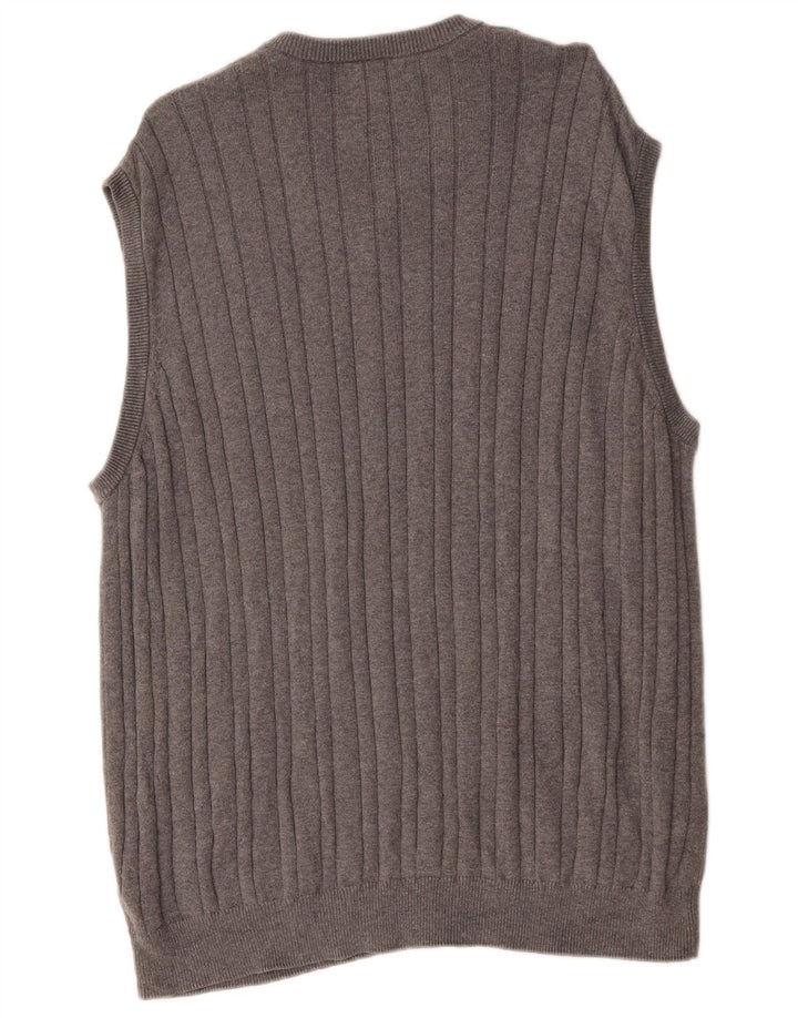 Marks & Spencer Mens Vest Tank Top 2XL Grey Cotton