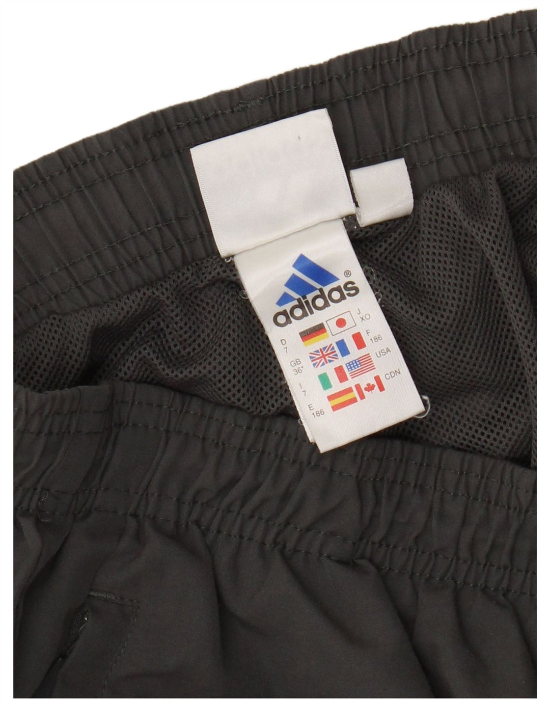 Adidas Mens Tracksuit Trousers Large Grey Polyester