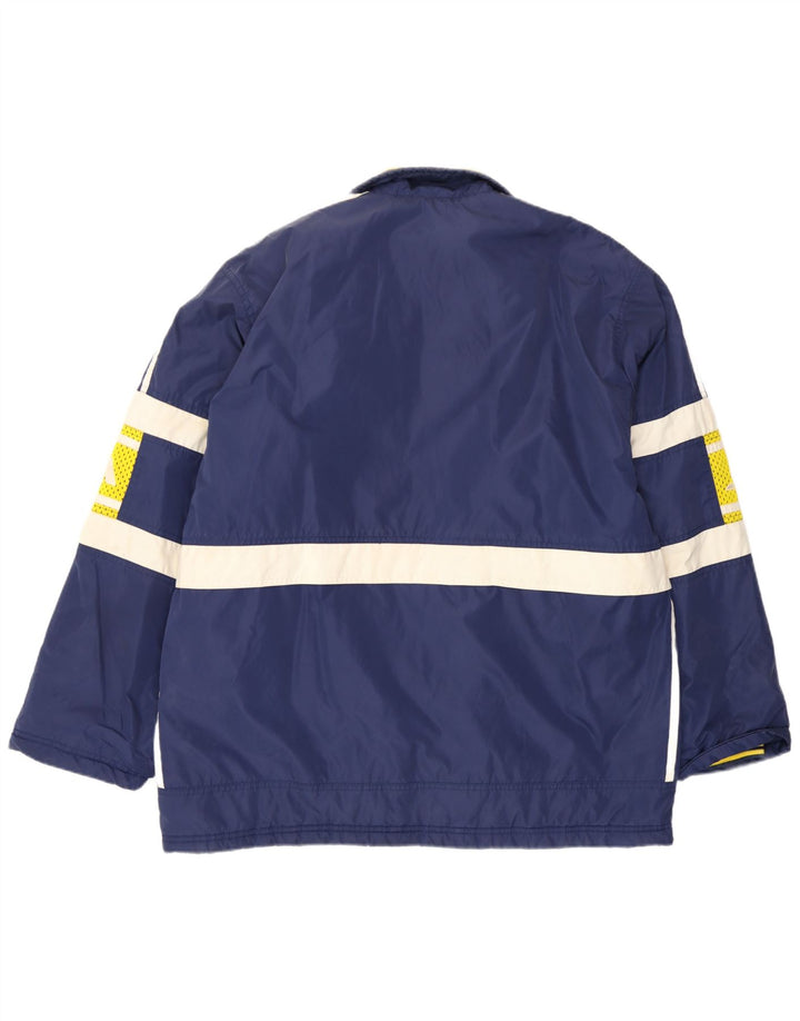 Adidas Mens Graphic Padded Jacket UK 40/42 Medium Blue Colourblock