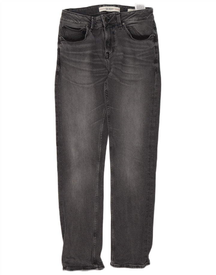 Guess Mens Slim Jeans W30 L31 Grey Cotton