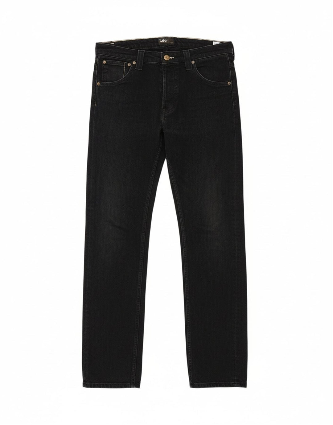 LEE Womens Powell Slim Jeans W32 L34 Black Cotton