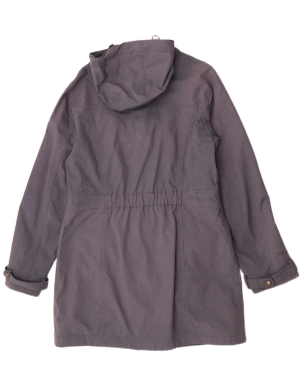 Berghaus Womens Hooded Raincoat UK 12 Medium Blue Polyamide