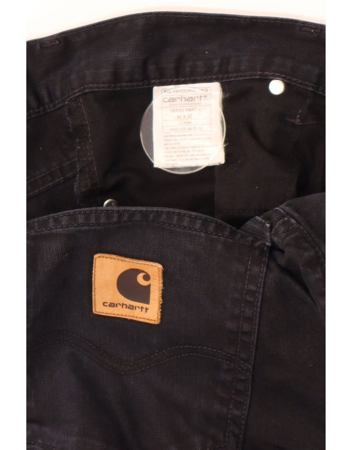 Carhartt Mens Slim Jeans W34 L32 Navy Blue Cotton