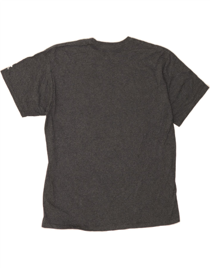RUSSELL ATHLETIC Mens Graphic T-Shirt Top Large Grey Vintage Russell Athletic and Second-Hand Russell Athletic from Messina Hembry 