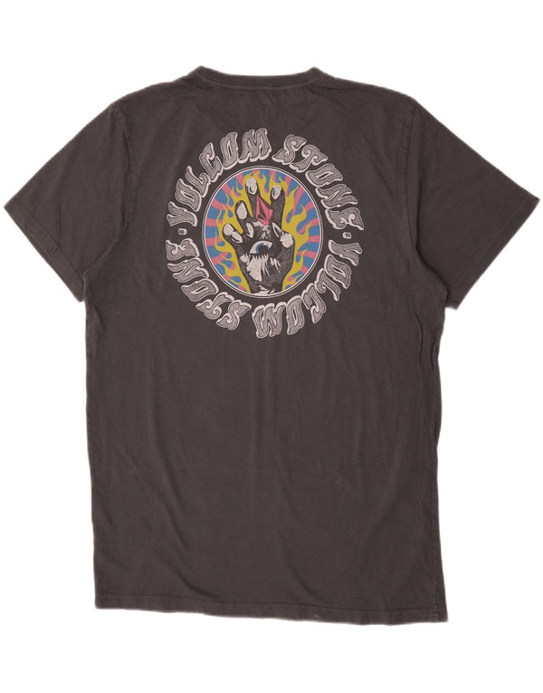 Volcom Mens Modern Fit Graphic T-Shirt Top Large Grey Cotton