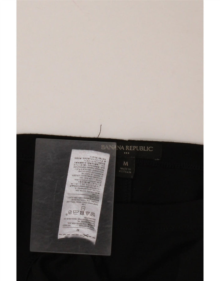 BANANA REPUBLIC Womens 3/4 Sleeve Blouse Top UK 12 Medium Black Polyester