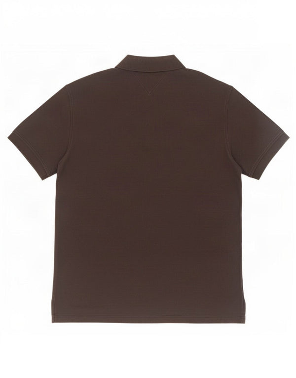Tommy Hilfiger Mens Regular Fit Polo Shirt XL Black Cotton