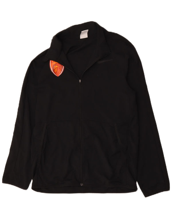 Nike Mens Dri Fit Graphic Tracksuit Top Jacket Small Black Polyester