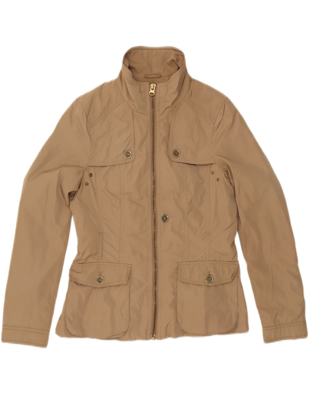 ZARA Womens Utility Jacket UK 12 Medium Beige Vintage Zara and Second-Hand Zara from Messina Hembry 