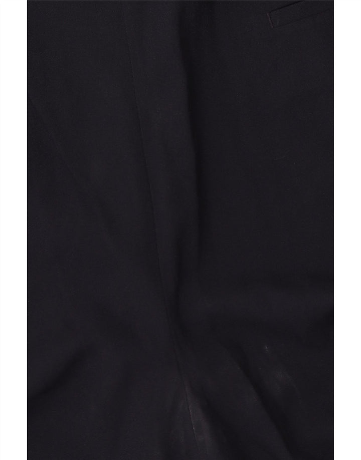 Marks & Spencer Mens Regular Chino Trousers W42 L30  Navy Blue Polyester