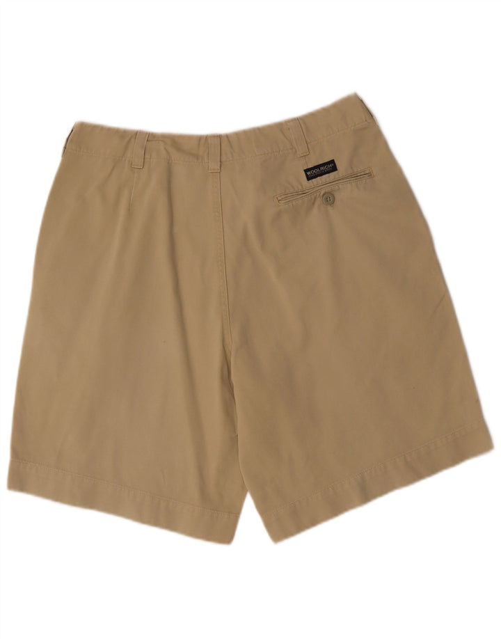 WOOLRICH Mens Chino Shorts W33 Medium Beige Cotton
