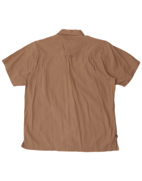 Mountain Warehouse Mens Short Sleeve Regular Fit Shirt Large Beige