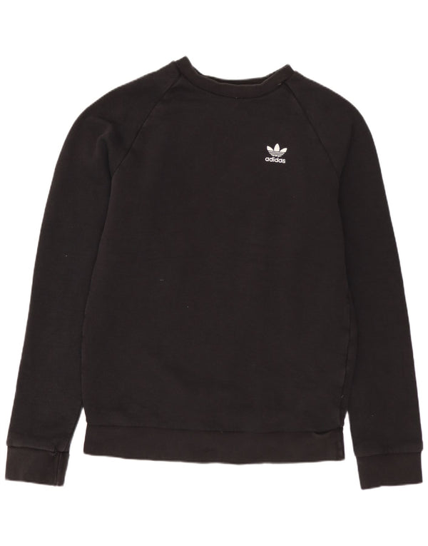 ADIDAS Mens Sweatshirt Jumper XS Black Cotton