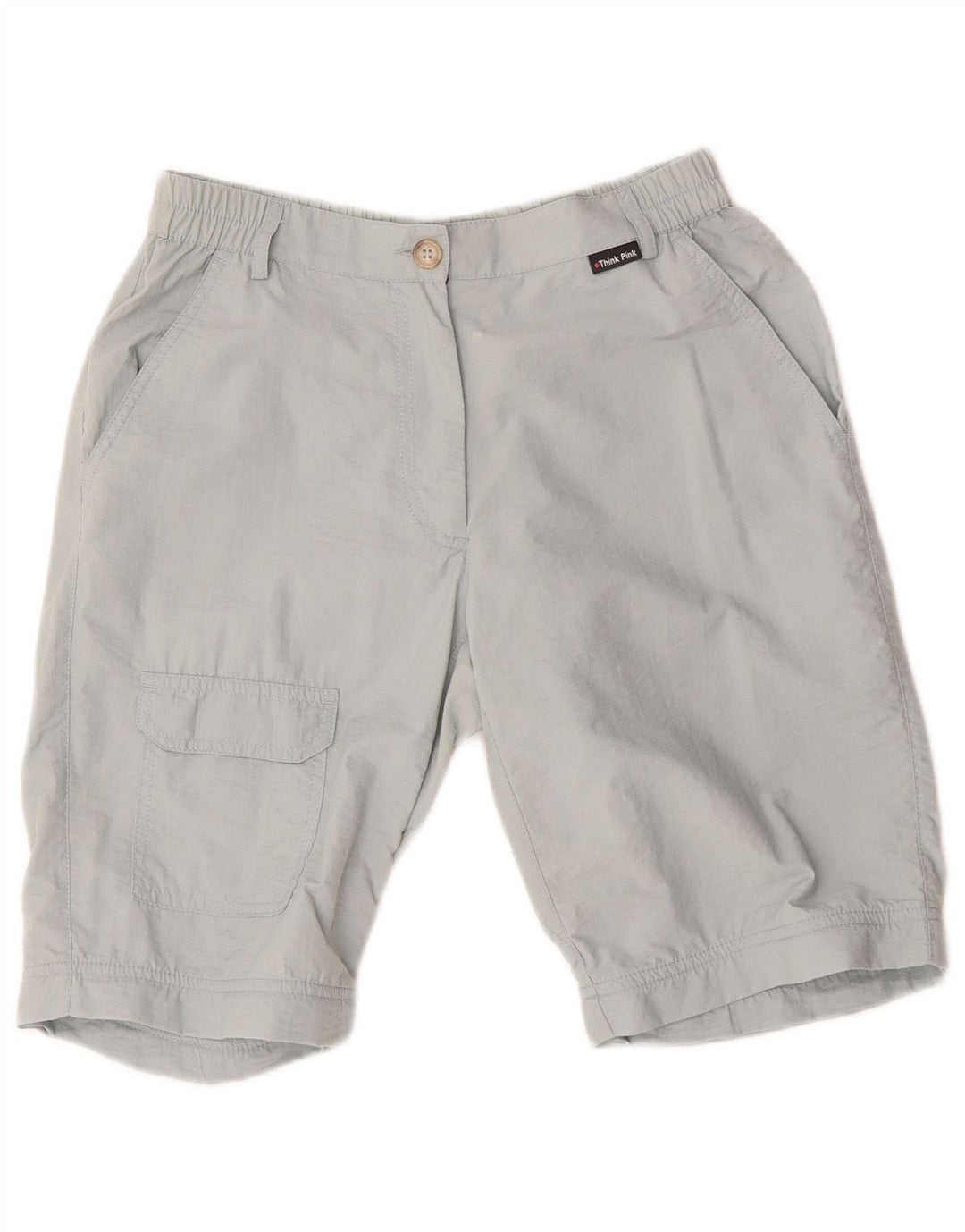 Think Pink Womens Cargo Shorts IT 44 Medium W27 Grey Polyester