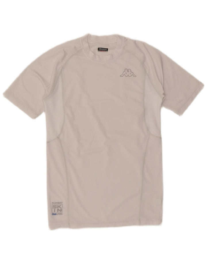 Kappa Mens T-Shirt Top Small White Polyester