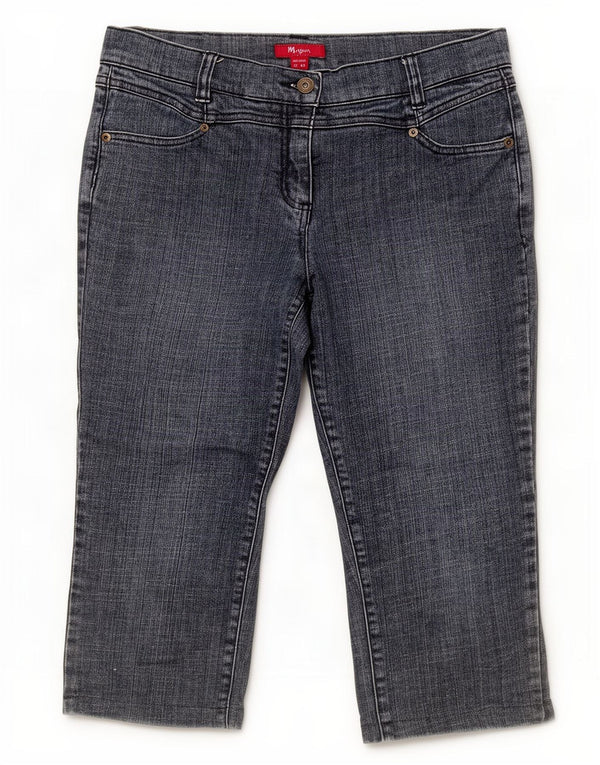 Monsoon Womens Bermuda Denim Shorts UK 12 Medium W30 Blue Cotton