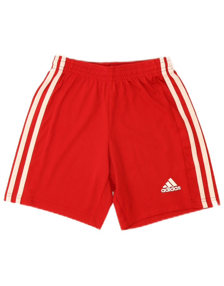 ADIDAS Boys Aeroready Sport Shorts 9-10 Years  Red Polyester