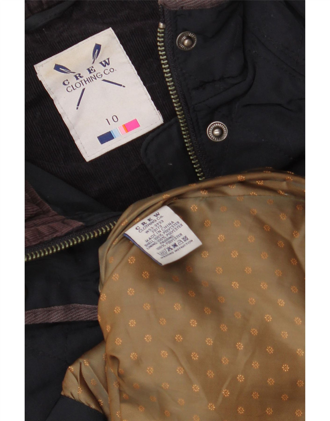 CREW CLOTHING Womens Oversized Quilted Jacket UK 10 Small Navy Blue