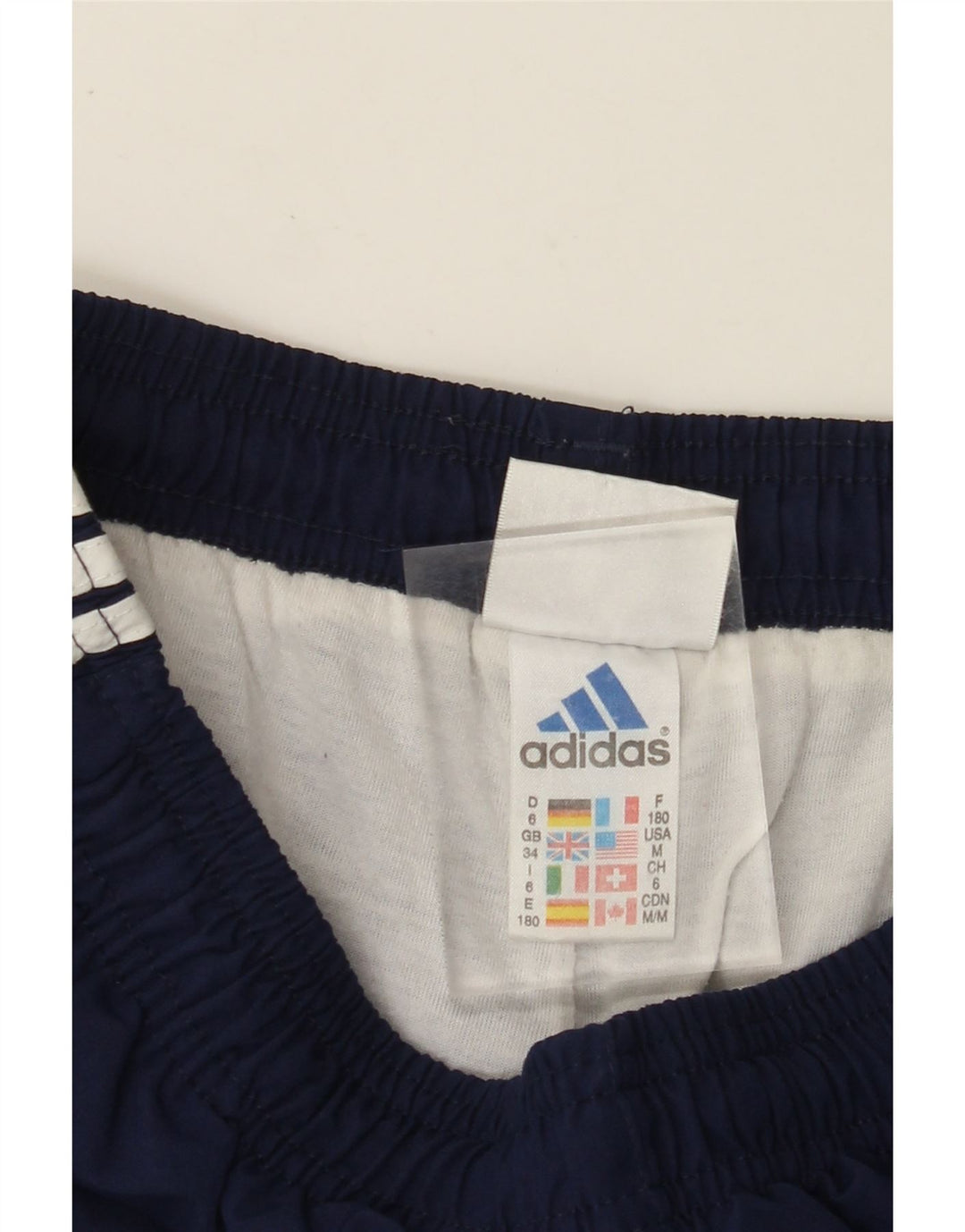 ADIDAS Mens Tracksuit Trousers Joggers Large Navy Blue Polyester