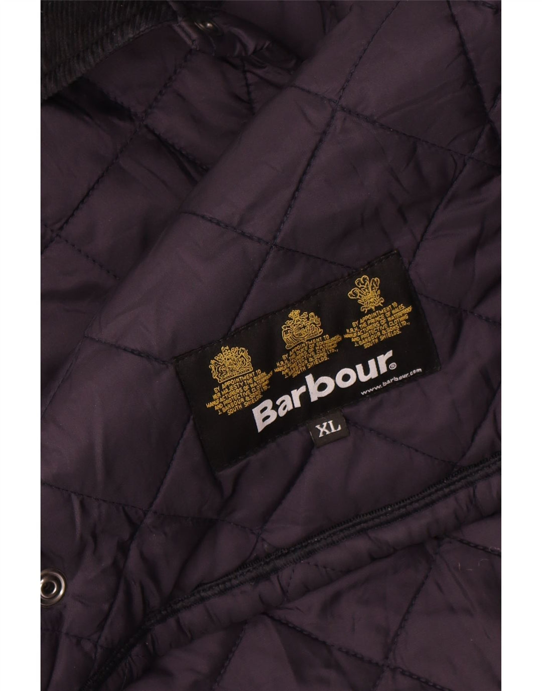 Barbour Boys Quilted Jacket 12-13 Years XL Navy Blue