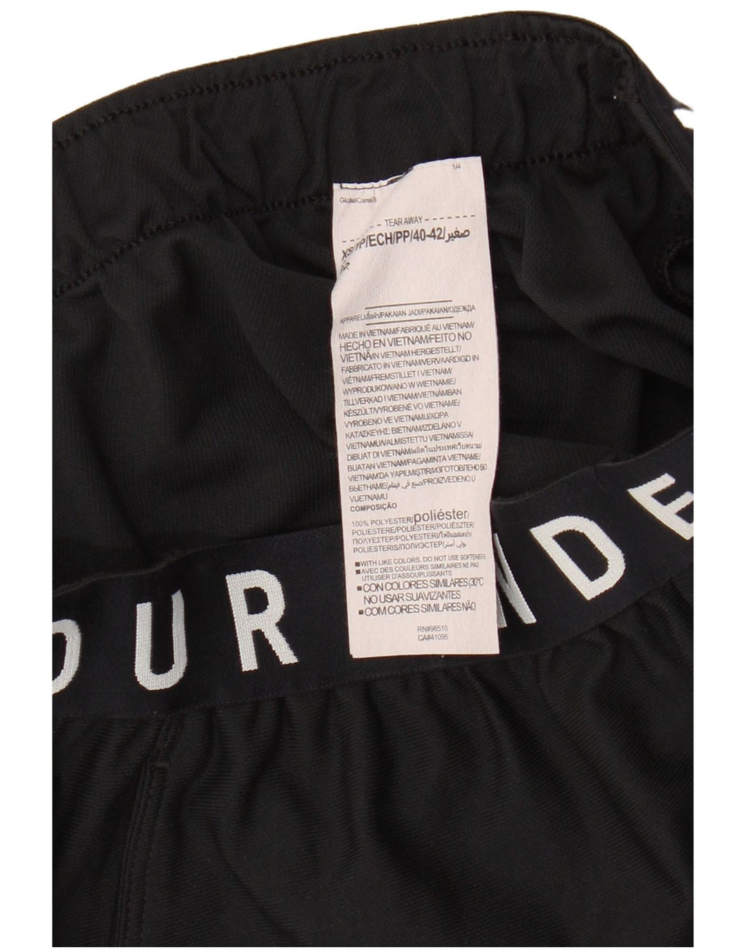 UNDER ARMOUR Womens Graphic Sport Shorts UK 4 XS Black Polyester