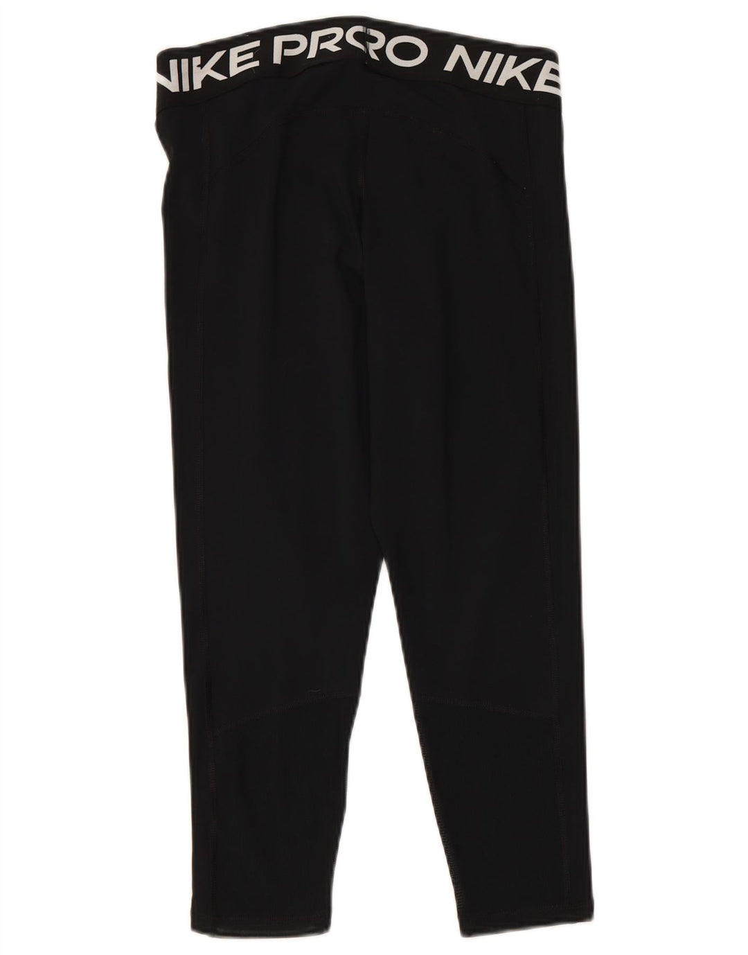 NIKE Womens Dri Fit Graphic Leggings UK 14 Large  Black Polyester