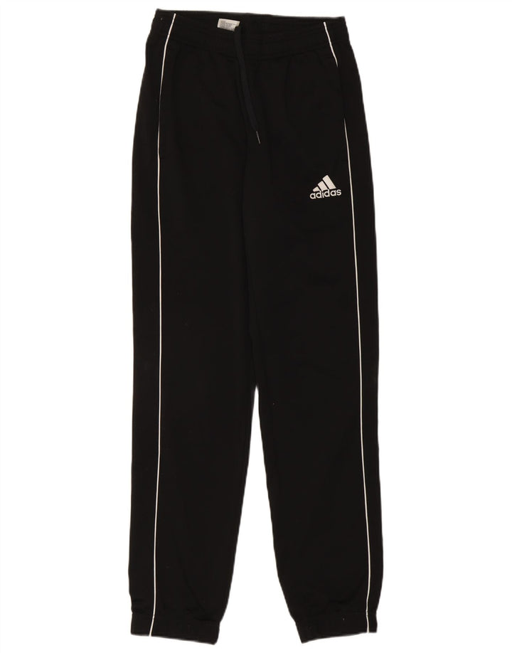 ADIDAS Womens Tracksuit Trousers Joggers UK 6 XS  Black Polyester