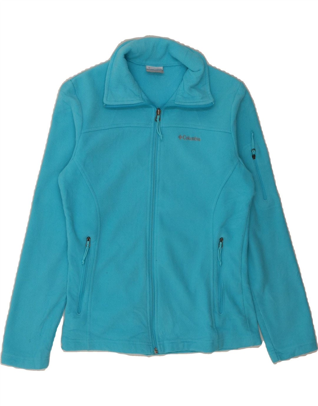 COLUMBIA Womens Fleece Jacket UK 10 Small Blue Vintage Columbia and Second-Hand Columbia from Messina Hembry 